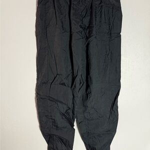 Men’s L Black Vintage Reebok Swoosh Athletic Athleisure Activewear Track Pants